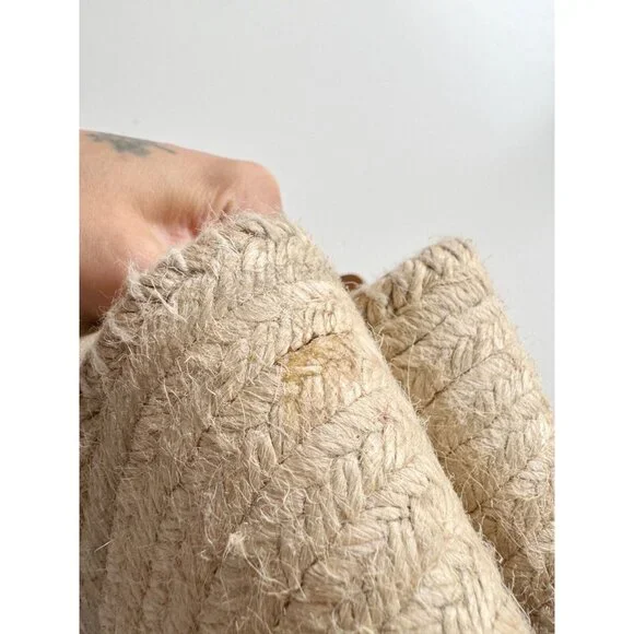 J CREW Corsica Gold Metallic Leather Platform Espadrilles Wedge Sandals, Size 6 - Picture 10 of 16